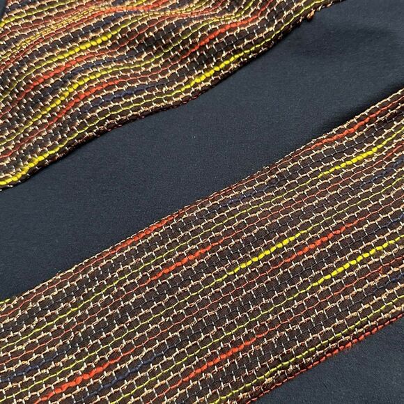 EVA FRANCO for ANTHROPOLOGIE Women’s Black Multi Chevron Panel Pencil Skirt Size - Picture 8 of 8